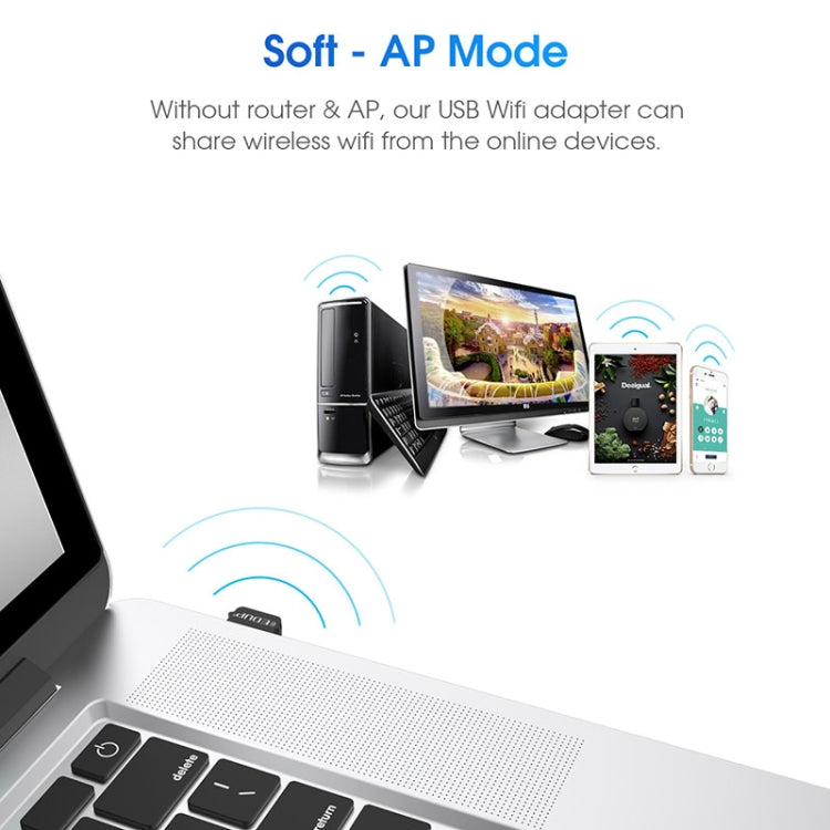 EDUP EP-AC1651 USB WIFI Adapter 650Mbps Dual Band 5G/2.4GHz External Wireless Network Card Wifi Dongle Receiver for Laptop Windows MacOS EDUP EP-AC1651 USB WIFI Adapter 650Mbps Dual Band 5G/2.4GHz External Wireless Network Card Wifi Dongle Receiver for Laptop Windows MacOS